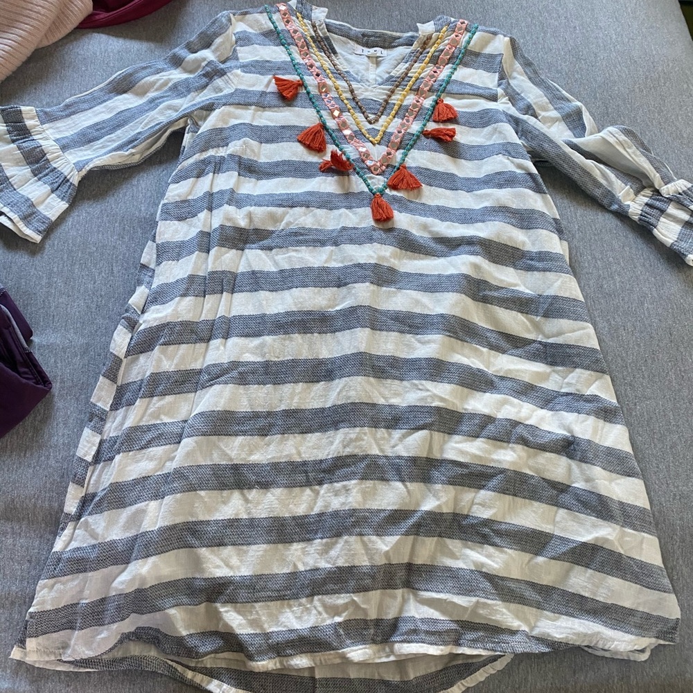 Like new summer tassel dresss or beach cover up